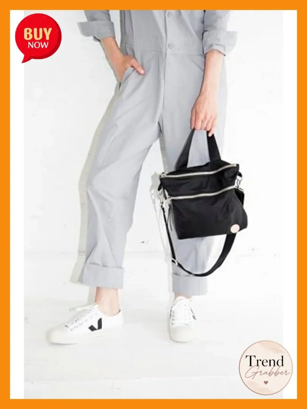 Nylon Crossbody Bag with 55